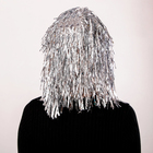 Карнавальный парик «Дождь», 35 см, цвет серебряный - Фото 2