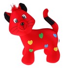 Мягкая игрушка антистресс "Кошка с сердечками", цвета МИКС - Фото 2