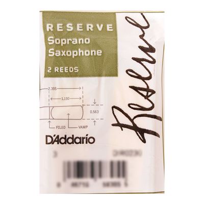 Трости Rico DIR0230 Reserve  для саксофона сопрано, размер 3.0, 2шт