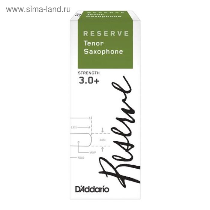 Трости Rico DKR02305 Reserve  для саксофона тенор, размер 3.0+, 2шт - Фото 1