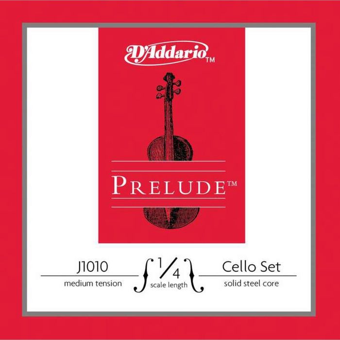 Струны для виолончели D'Addario J1010-1/4M Prelude размером 1/4, среднее натяжение