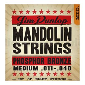 

Комплект струн для мандолины Dunlop DMP1140 фосф.бронза, Medium, 11-40