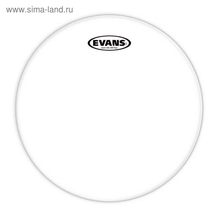 Пластик Evans S12H20 200  для малого барабана 12", прозрачный, резонансный - Фото 1