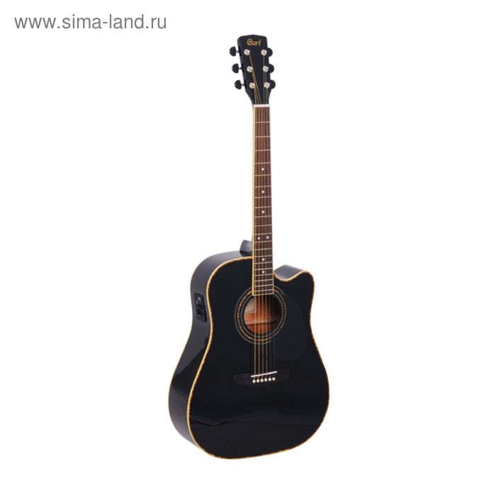 Электроакустическая гитара Cort AD880CE-BK Standard Series  с вырезом, черная - Фото 1