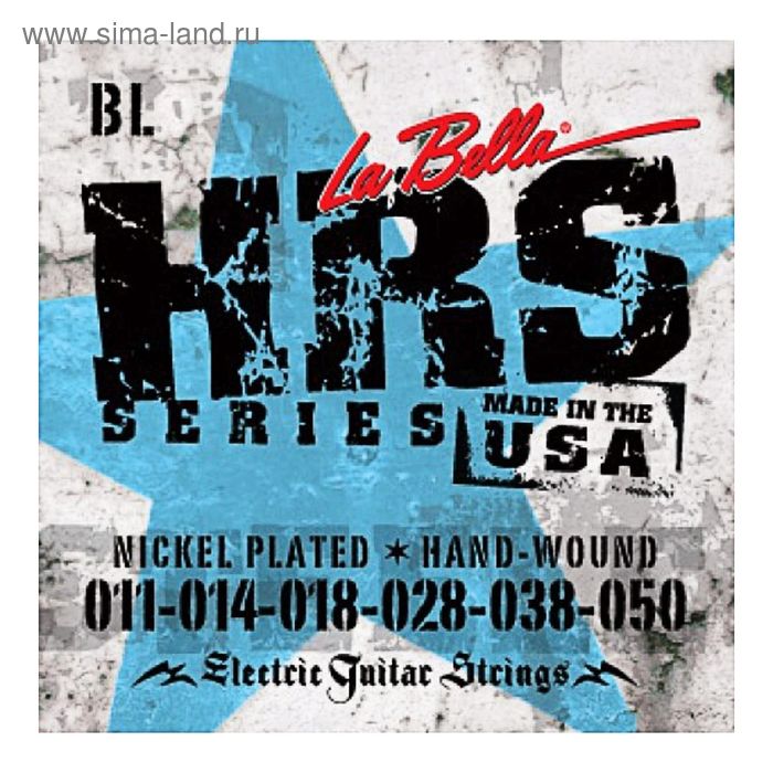 Комплект струн для электрогитары La Bella HRS-BL  011-050 - Фото 1