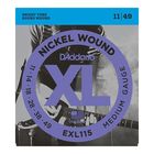 Струны для электрогитары D`Addario EXL115 XL NICKEL WOUND Blues/Jazz Rock 11-49 - фото 297924446