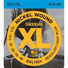 Комплект струн для электрогитары D'Addario EXL110+ Nickel Wound Regular Light Plus - фото 300113862