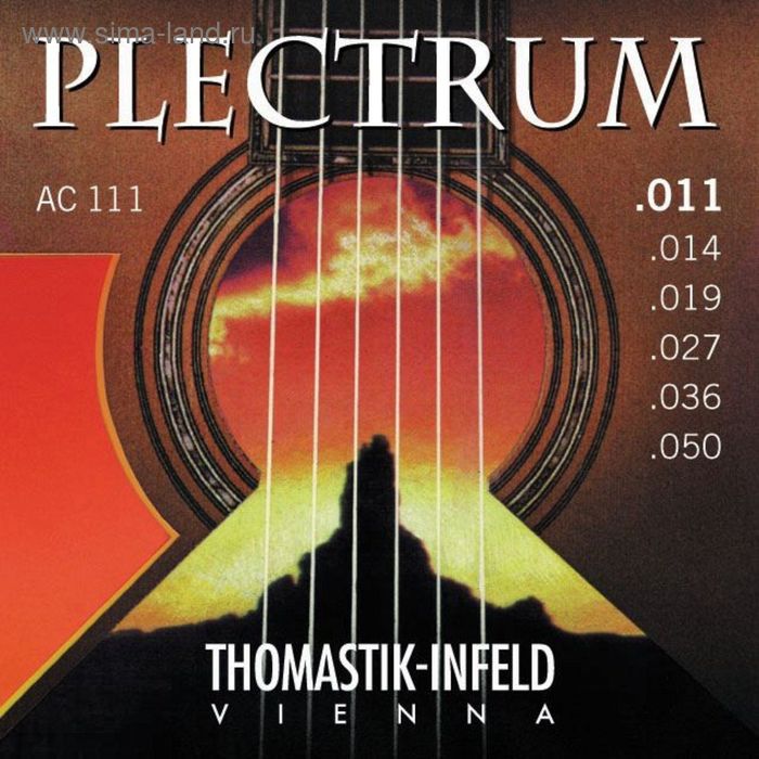Комплект струн для акустической  Thomastik AC111 Plectrum  сталь/бронза, 011-050 - Фото 1