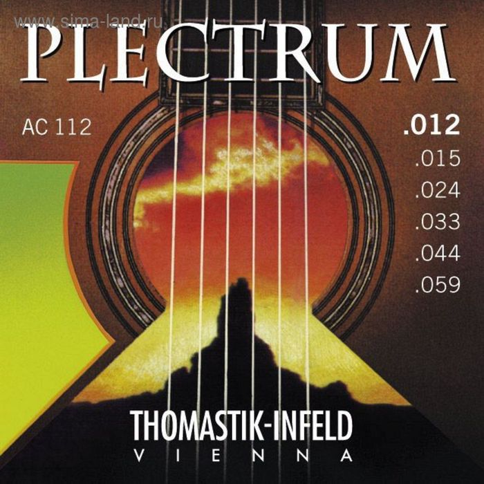 Комплект струн для акустической  Thomastik AC112 Plectrum  сталь/бронза, 012-059 - Фото 1