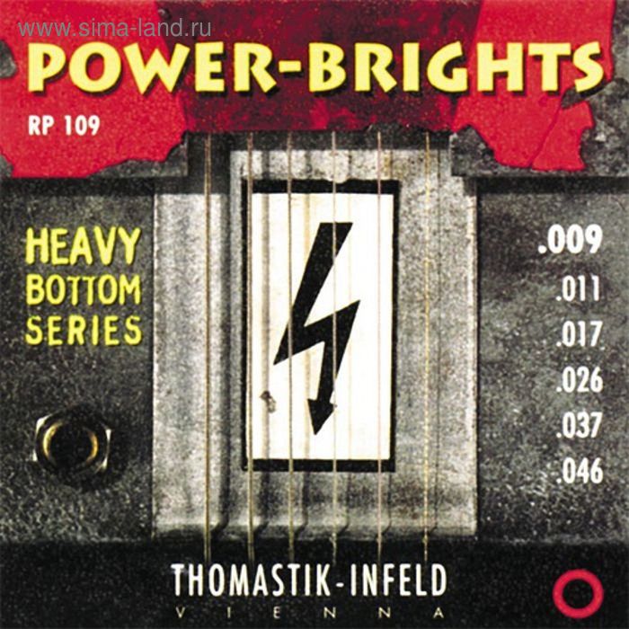 Комплект струн для электрогитары Thomastik RP109 Power-Brights Heavy Bottom 9-46 - Фото 1