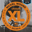 Струны для 8-струнной электрогитары D'Addario EXL140-8 Nickel Wound  Light/Heavy, 10-74 - фото 297924462