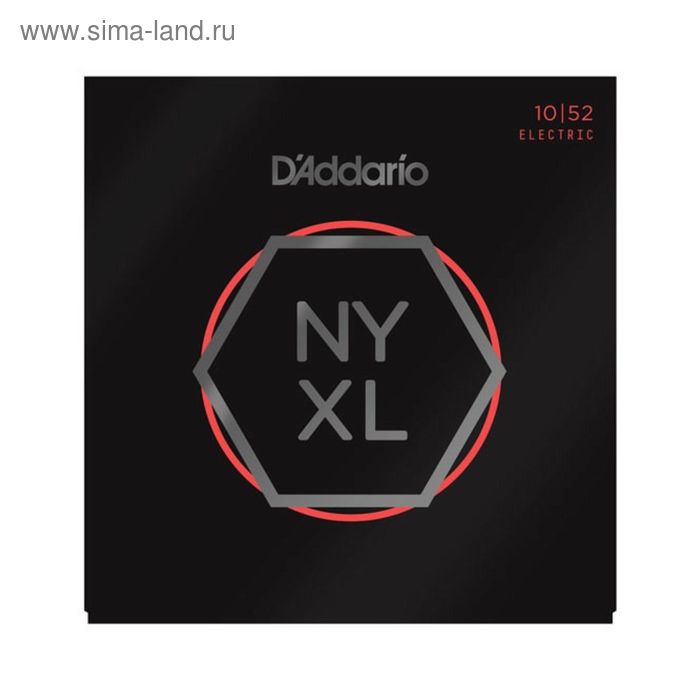 Струны для электрогитары D'Addario NYXL1052 NYXL никелирован, L. Top/Heavy Bottom, 10-52 - Фото 1