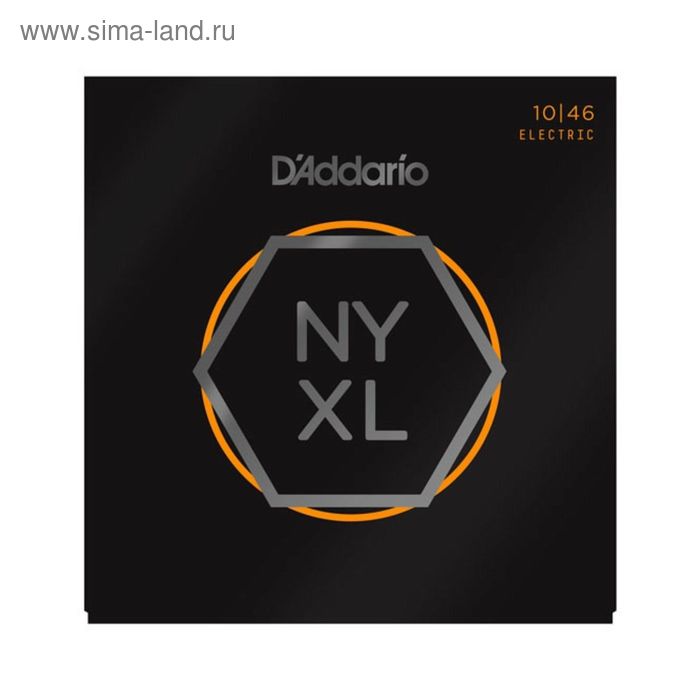 Струны для электрогитары D'Addario NYXL1046 NYXL никелированные, Regular Light, 10-46 - Фото 1