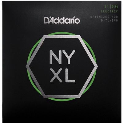 Струны для электрогитары D'Addario NYXL1156 NYXL M Top / E-H Bottom, 11-56