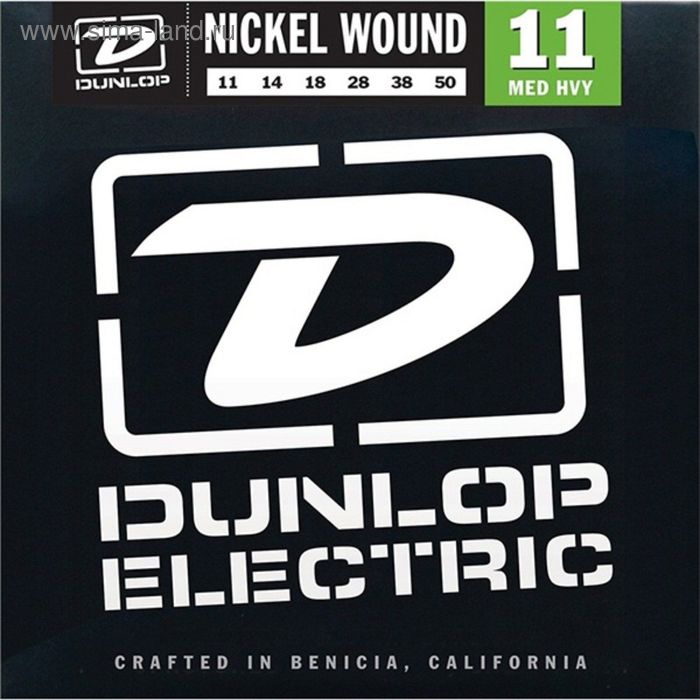 Комплект струн для электрогитары Dunlop DEN1150 никелированные, Medium Heavy, 11-50 - Фото 1