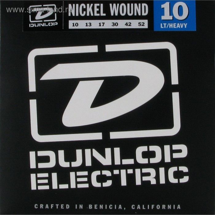 Комплект струн для электрогитары Dunlop DEN1052 никелированные, Light/Heavy, 10-52 - Фото 1