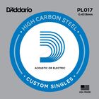 Отдельная струна D'Addario PL017 Plain Steel  без обмотки, сталь, .017, - фото 297924495