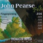 Струны для акустической гитары Thomastik PJ116 John Pearse  нейлон, 016-043, - фото 298893867