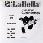 Отдельная струна La Bella 823B  гитарная №3 черный нейлон La Bella - фото 297924522