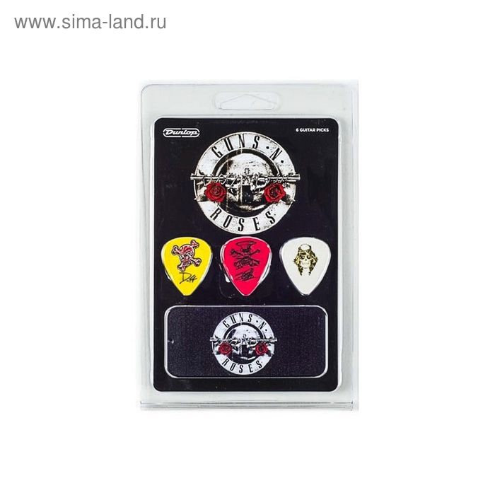 Медиаторы Dunlop GNR002 Guns N Roses  6шт, в коробочке - Фото 1