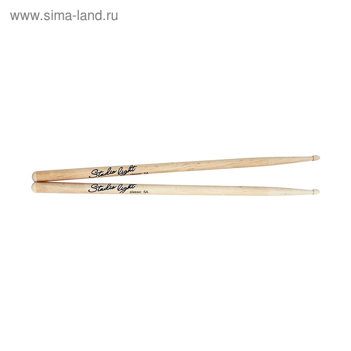 Барабанные палочки Leonty SL5AW Studio Light 5A деревянный наконечник - Фото 1
