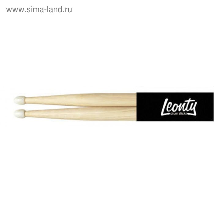 Барабанные палочки Leonty L5BLN 5ВL  удлиненные, граб, нейлоновый наконечник - Фото 1