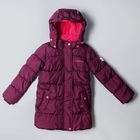 Пальто зимнее для девочки, рост 110 см, цвет фиолетовый W17357 - Фото 11