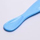 Ложка детская силиконовая для кормления, цвет голубой - фото 4577325