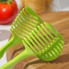 Щипцы для нарезки томатов Доляна, 18×8 см, цвет зелёный - Фото 3