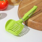 Щипцы для нарезки томатов Доляна, 18×8 см, цвет зелёный - Фото 4