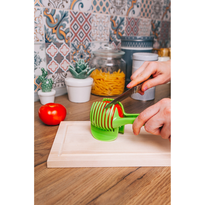 Щипцы для нарезки томатов Доляна, 18×8 см, цвет МИКС - фото 1905421984