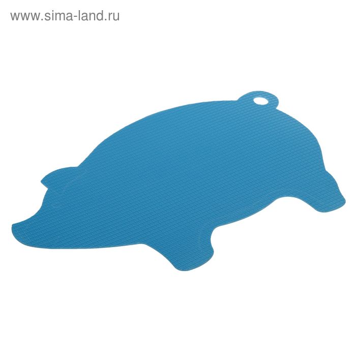 Доска разделочная пластиковая фигурная Доляна «Свинка», 30×20 см, цвет МИКС - Фото 1