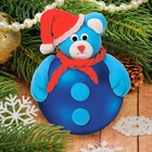 Новогодний ёлочный шар с массой для лепки «Мишка» - Фото 1