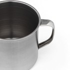 Кружка Доляна «Мэйли», 550 мл, d=9.5 см, толщина 0.33 мм, нержавеющая сталь, хромированная - Фото 2