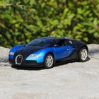 Машина радиоуправляемая Bugatti Veyron, 1:14, работает от аккумулятора, свет, цвет синий - Фото 4