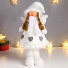 Кукла интерьерная "Ангел-девочка в белом платье с сердечками" 35 см - Фото 1