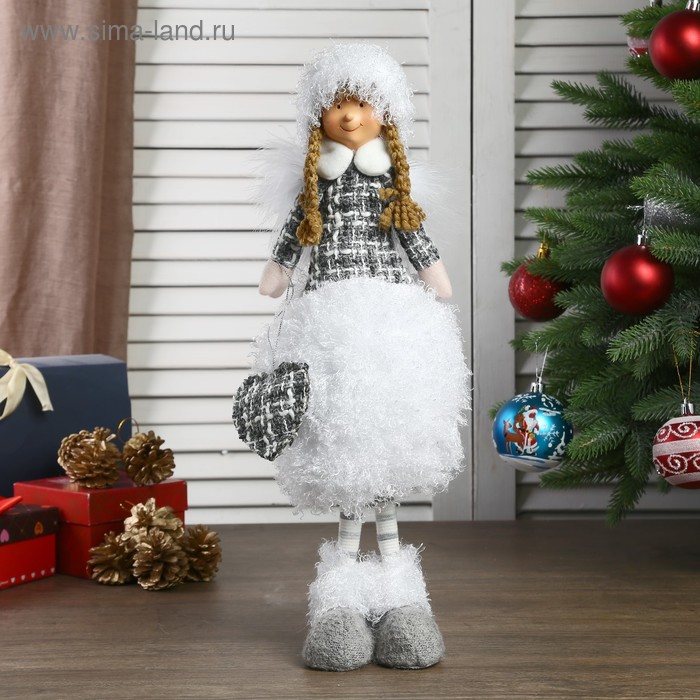 Кукла интерьерная "Ангел-девочка в платье с кудрявой юбочкой" 48 см - Фото 1