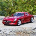 Машина радиоуправляемая Mercedes-Benz SLS AMG, масштаб 1:14, работает от аккумулятора, свет, цвет красный, mz 2024 - Фото 4