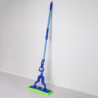 Швабра с отжимом Доляна, насадка из микрофибры 35×10 см, телескопическая ручка 107-134 см, цвет МИКС - Фото 2