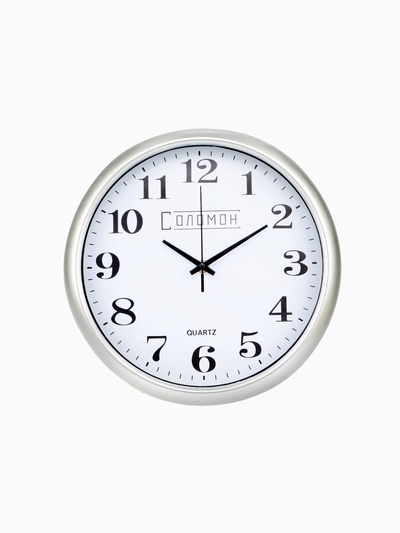 Часы настенные классические «Соломон», дискретный ход, d=30 см, от батарейки 1×АА