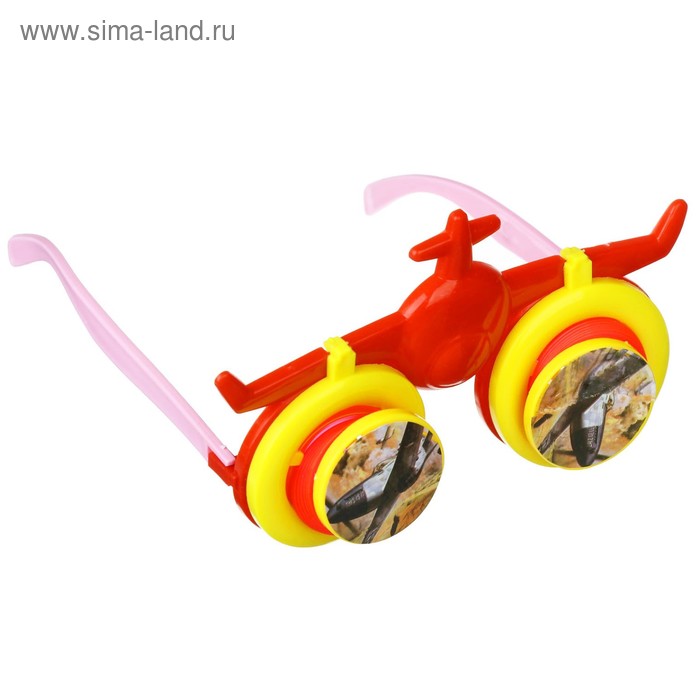 Очки детские "Вертолет" с выпадающими глазами, цвета МИКС - Фото 1