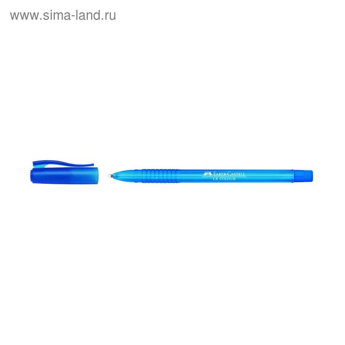 яРучка -роллер Faber-Castell СX5 1.0мм перманентные чернила голубой 247051 - Фото 1