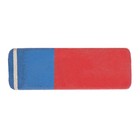 Ластик Faber-Castell каучук 7070, 50 х 18 х 8, двухсторонний для карандашей и чернил, красно-синий - Фото 3