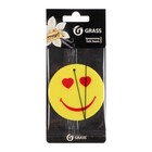 Ароматизатор Grass "Смайл", ваниль, картонный - фото 318006464