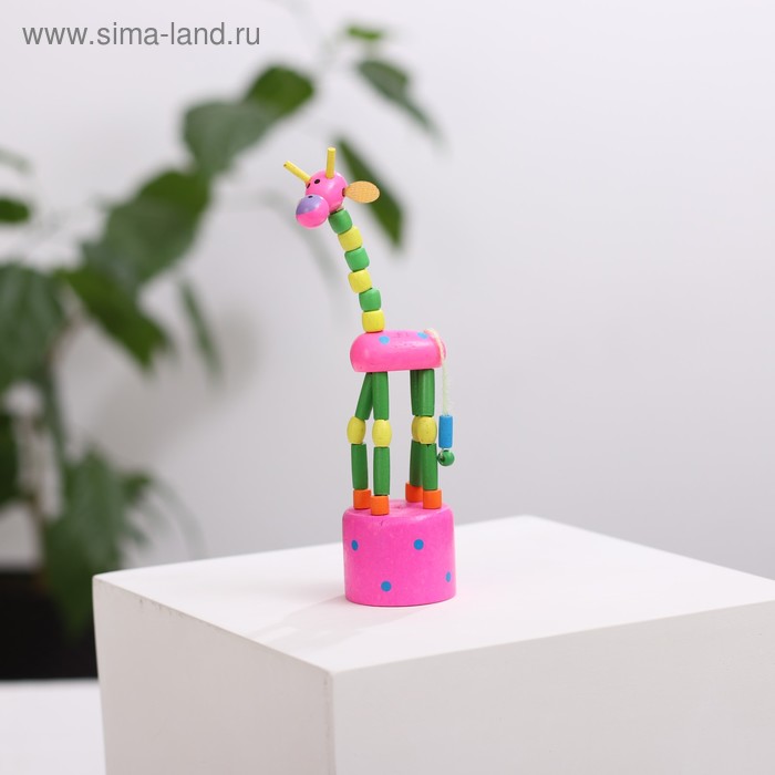 Дергунчик - марионетка "Жирафик", цвета МИКС - Фото 1