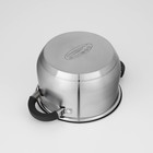 Набор посуды Катунь «Ирида», 3 предмета: кастрюли 2.9 л, 3.9 л, ковш 1.9 л, капсульное дно, индукция, нержавеющая сталь - Фото 8