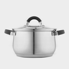 Кастрюля Катунь «Ирида», 3.9 л, d=20 см, капсульное дно, индукция, нержавеющая сталь, AISI - 201 - Фото 2