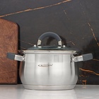 Кастрюля Катунь «Ирида», 2.9 л, d=18 см, капсульное дно, индукция, нержавеющая сталь, AISI - 201 - Фото 6