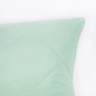 Подушка высокая 40*60см, зел., бамбуковое волокно/натур.латекс, микрофибра, пэ100% - Фото 2