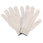 Перчатки садовые, хб, вязка 10 класс, 3 нити, размер 9, без покрытия, белые, Greengo - Фото 8